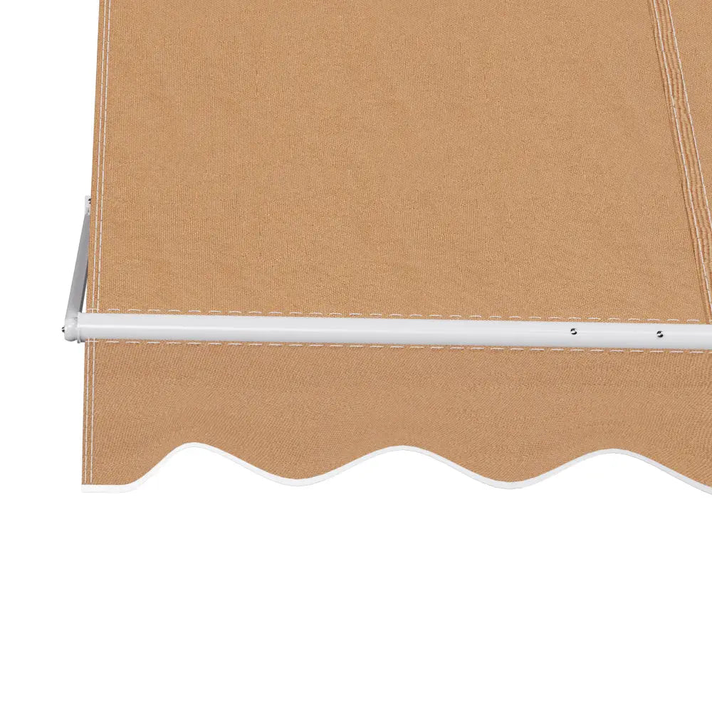 Instahut Window Fixed Pivot Arm Awning Outdoor Retractable Canopy 2.1X2.1M Beige - Home & Garden > Shading