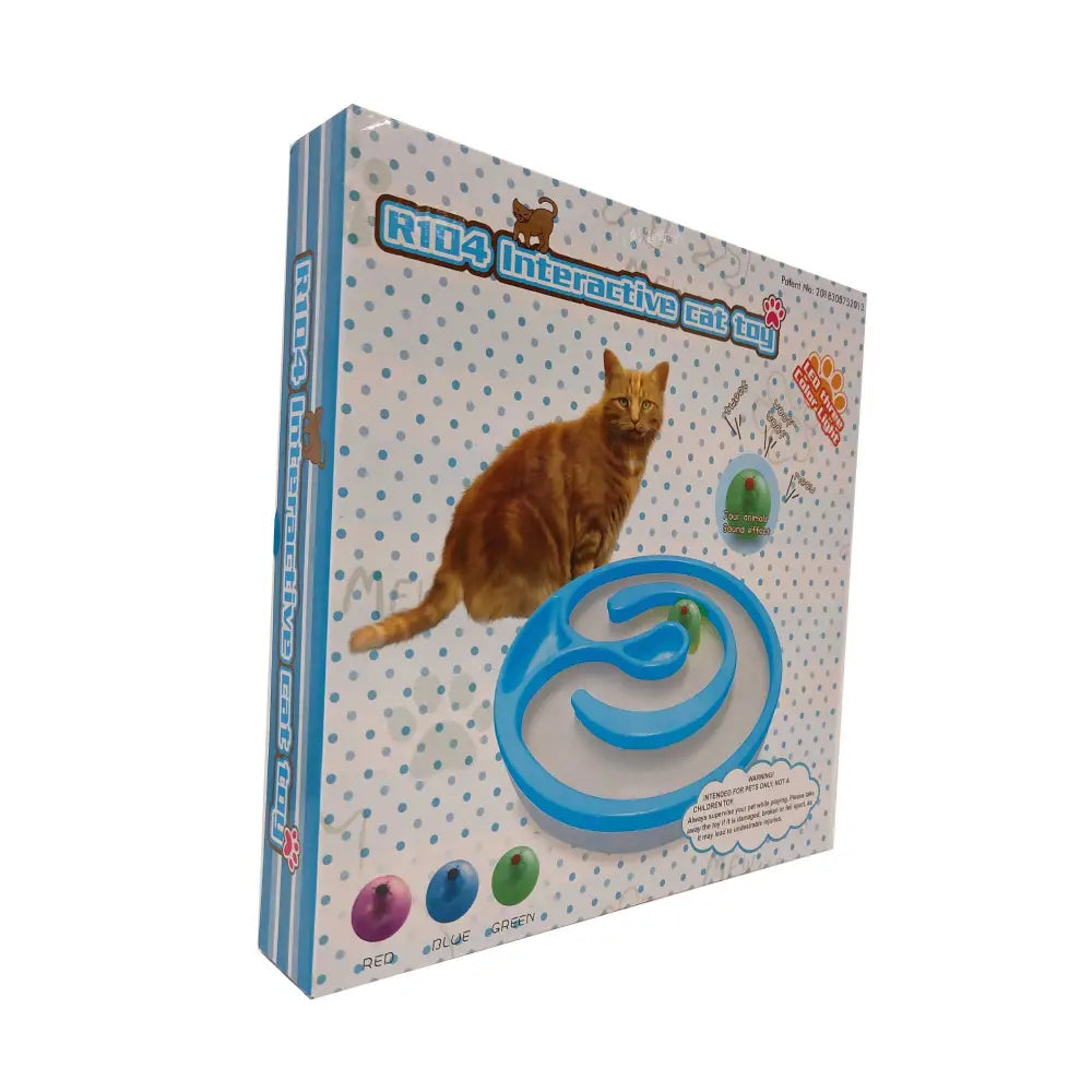 Interactive Cat Track Circle with LED Sound Light Rolling Ball - Chase Play Toy - Pet Care > Toys > Cat Toys