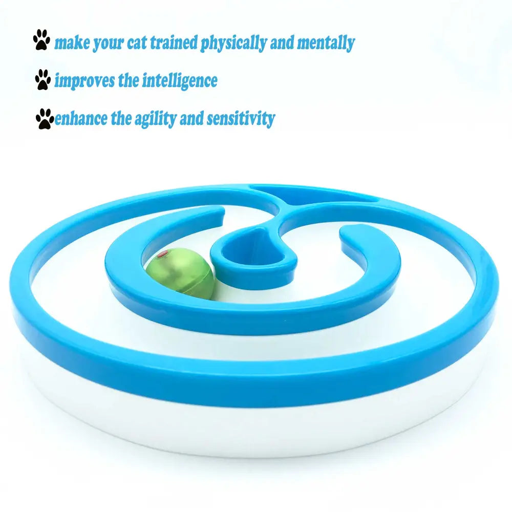 Interactive Cat Track Circle with LED Sound Light Rolling Ball - Chase Play Toy - Pet Care > Toys > Cat Toys