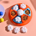 Interactive Dog Puzzle Feeder Toy - IQ Training & Slow Feeder with Anti-Skid Base(blue) - Pet Care > Dog Supplies > Dog