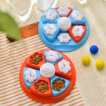 Interactive Dog Puzzle Feeder Toy - IQ Training & Slow Feeder with Anti-Skid Base(blue) - Pet Care > Dog Supplies > Dog
