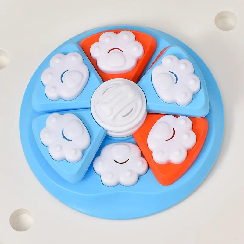 Interactive Dog Puzzle Feeder Toy - IQ Training & Slow Feeder with Anti-Skid Base(blue) - Pet Care > Dog Supplies > Dog