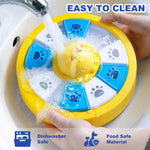 Interactive Dog Puzzle Feeder Toy - Slow Feeder for IQ Training & Mental Stimulation(yellow) - Pet Care > Dog Supplies