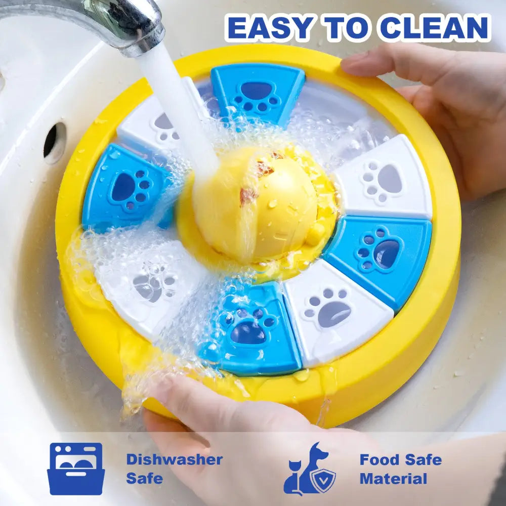 Interactive Dog Puzzle Feeder Toy - Slow Feeder for IQ Training & Mental Stimulation(yellow) - Pet Care > Dog Supplies