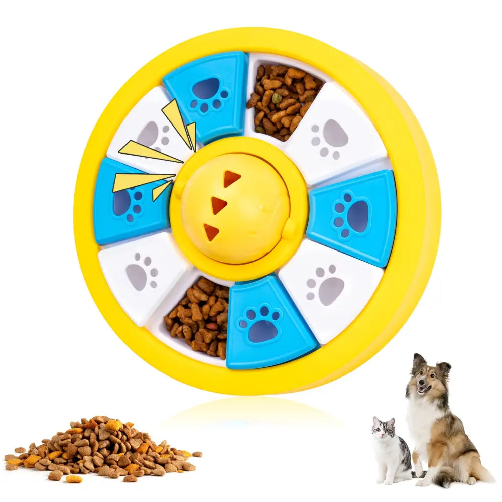 Interactive Dog Puzzle Feeder Toy - Slow Feeder for IQ Training & Mental Stimulation(yellow) - Pet Care > Dog Supplies