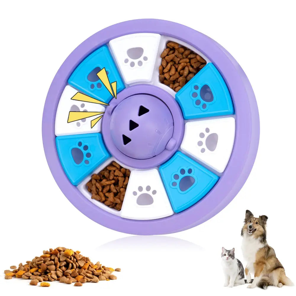 Interactive Dog Puzzle Feeder Toy - Slow Feeder for IQ Training & Mental Stimulation(purple) - Pet Care > Dog Supplies