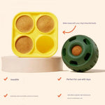 Interactive Dog Treat Dispensing Ball & Silicone Treat Mold Set - Durable Dishwasher Safe(green) - Pet Care > Dog
