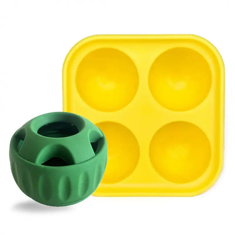 Interactive Dog Treat Dispensing Ball & Silicone Treat Mold Set - Durable Dishwasher Safe(green) - Pet Care > Dog