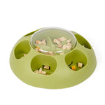 Interactive Pet Slow Feeder & Puzzle Toy - Press to Dispense Food Improves Digestion(green) - Pet Care > Dog Supplies >