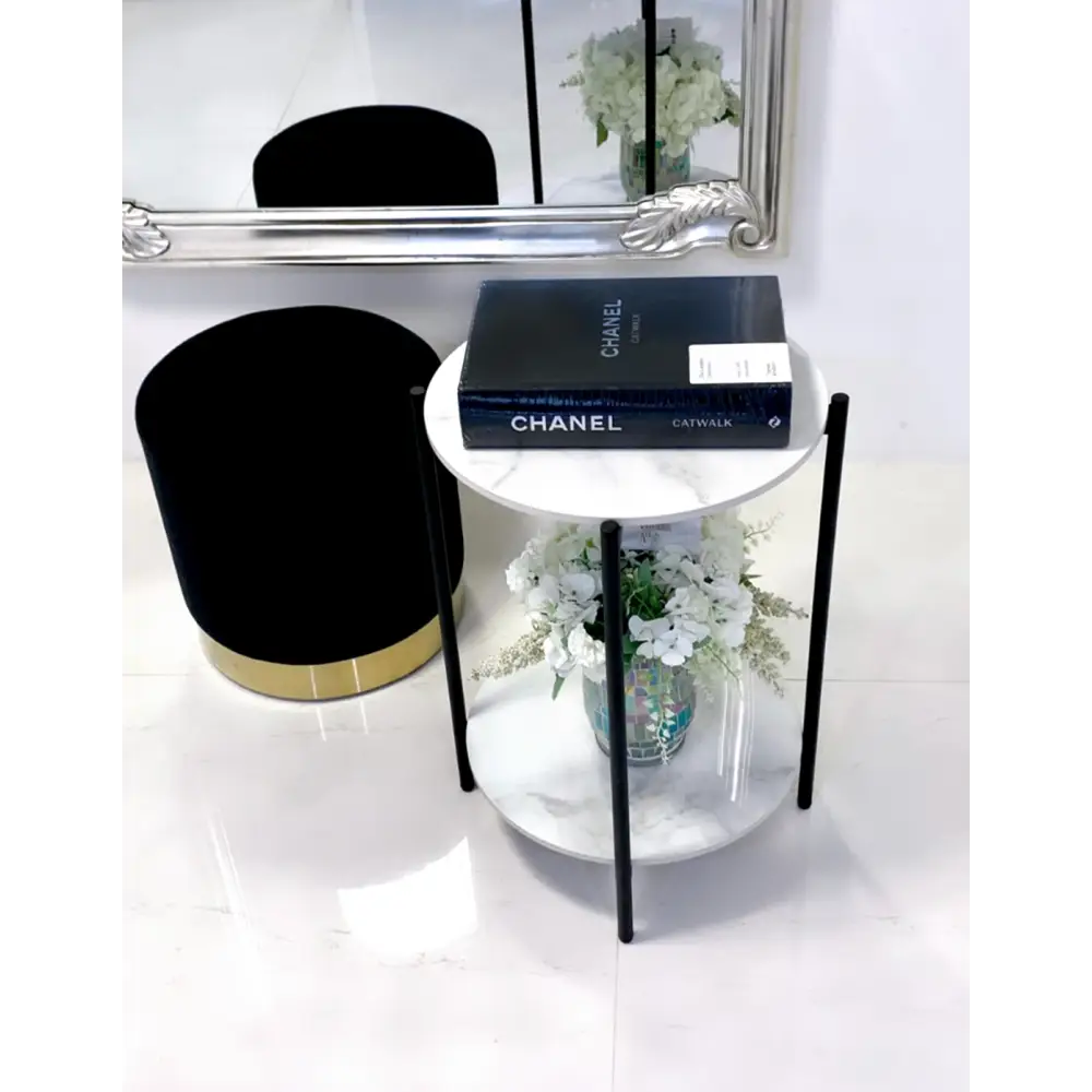 Interior Ave - Alba Black Side Table - Furniture > Living Room
