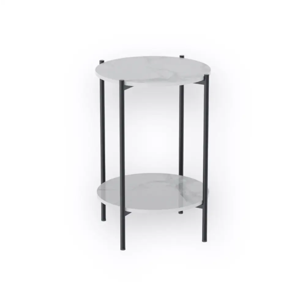 Interior Ave - Alba Black Side Table - Furniture > Living Room