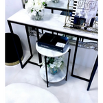 Interior Ave - Alba Black Side Table - Furniture > Living Room
