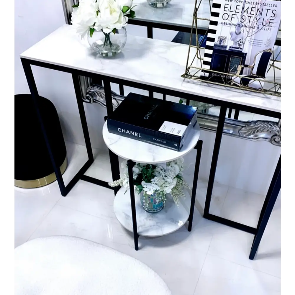Interior Ave - Alba Black Side Table - Furniture > Living Room