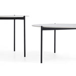 Interior Ave - Bianco Nested Coffee Table Set - White Marble Stone - Furniture > Living Room > Coffee Tables