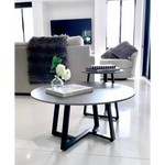 Interior Ave - Broadway Two Tier Stone Coffee Table Set - Furniture > Living Room