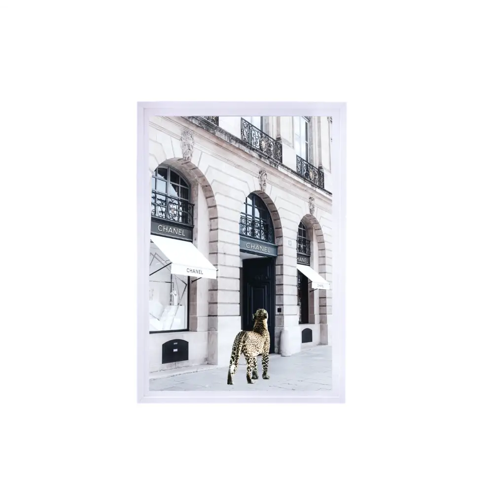 Interior Ave - Catwalk - 90cm x 60cm White Framed Artwork - Home & Garden > Wall Art