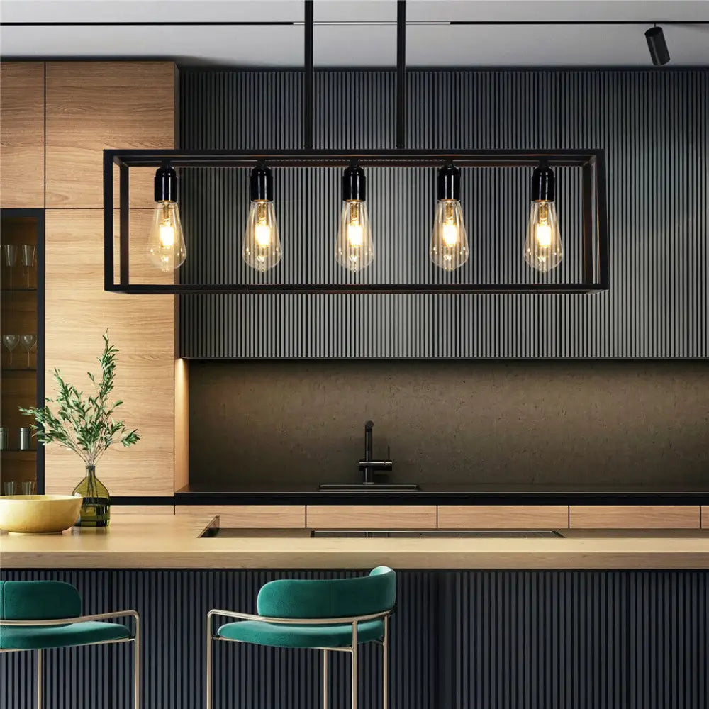 Interior Ave - Industrial 5 Light Chandelier - Home & Garden > Lighting