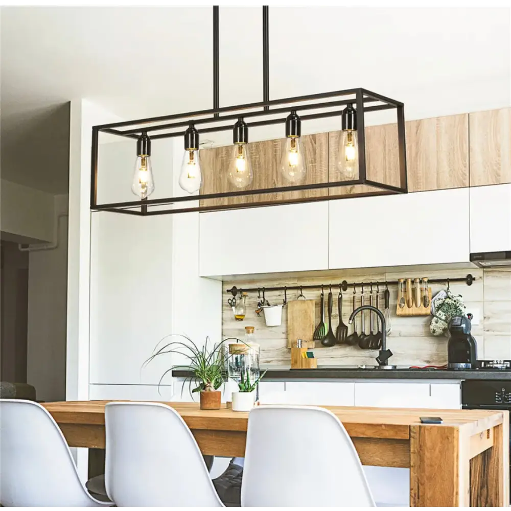 Interior Ave - Industrial 5 Light Chandelier - Home & Garden > Lighting