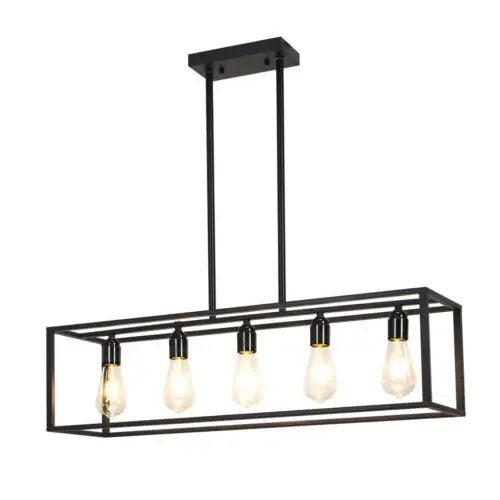 Interior Ave - Industrial 5 Light Chandelier - Home & Garden > Lighting