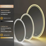 Interior Ave - LED Oval Frameless Salon / Bathroom Wall Mirror - 50 x 70cm - Home & Garden > Decor > Mirrors