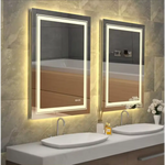 Interior Ave - LED Rectangle Frameless Salon / Bathroom Wall Mirror - 70 x 50cm - Home & Garden > Decor > Mirrors