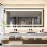 Interior Ave - LED Rectangle Frameless Salon / Bathroom Wall Mirror - 120 x 80cm - Home & Garden > Decor > Mirrors