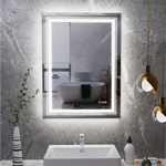 Interior Ave - LED Rectangle Frameless Salon / Bathroom Wall Mirror - 90 x 70cm - Home & Garden > Decor > Mirrors