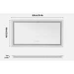 Interior Ave - LED Rectangle Frameless Salon / Bathroom Wall Mirror - 100 x 60cm - Home & Garden > Decor > Mirrors