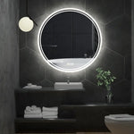 Interior Ave - LED Round Frameless Salon / Bathroom Wall Mirror - 60cm - Home & Garden > Decor > Mirrors