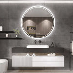 Interior Ave - LED Round Frameless Salon / Bathroom Wall Mirror - 80m - Home & Garden > Decor > Mirrors
