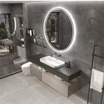 Interior Ave - LED Round Frameless Salon / Bathroom Wall Mirror - 80m - Home & Garden > Decor > Mirrors