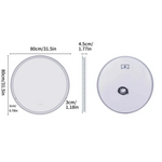Interior Ave - LED Round Frameless Salon / Bathroom Wall Mirror - 80m - Home & Garden > Decor > Mirrors