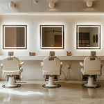 Interior Ave - LED Square Frameless Salon / Bathroom Wall Mirror - 80 x 80cm - Home & Garden > Decor > Mirrors