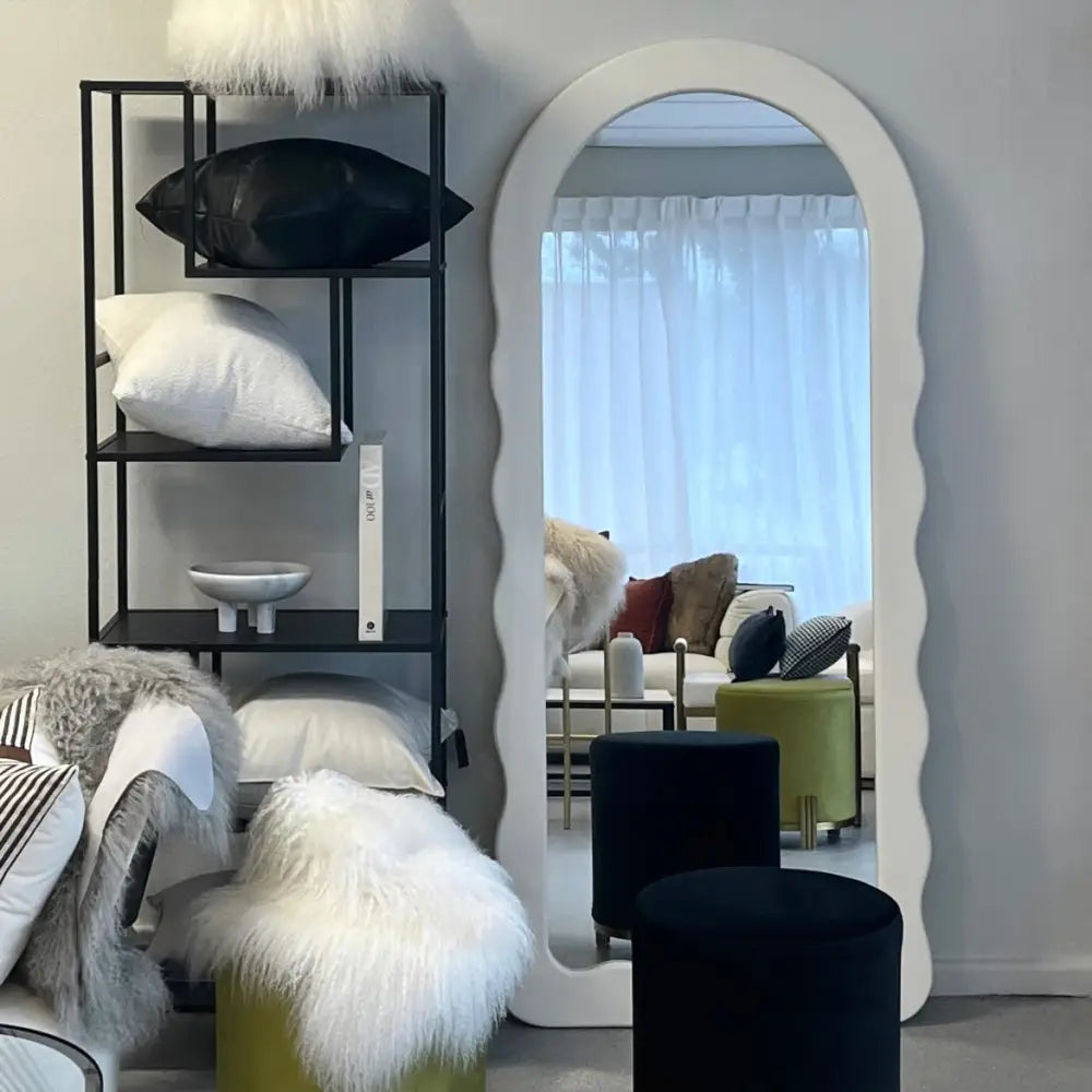 Interior Ave - Luna - White - Large Full Length Mirror - Home & Garden > Decor > Mirrors