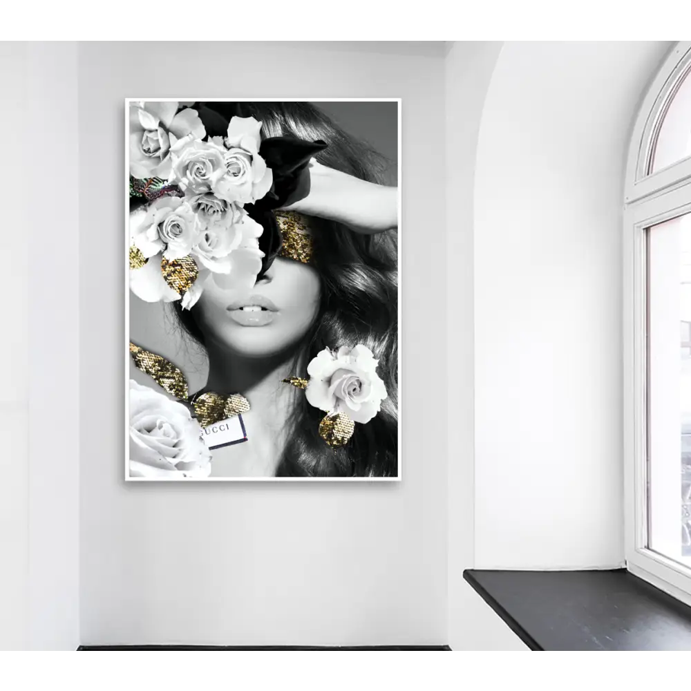 Interior Ave - Made In Italy - 90cm x 60cm White Framed Artwork - Home & Garden > Wall Art