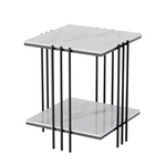 Interior Ave - Milano Black Square Side Table - Furniture > Living Room