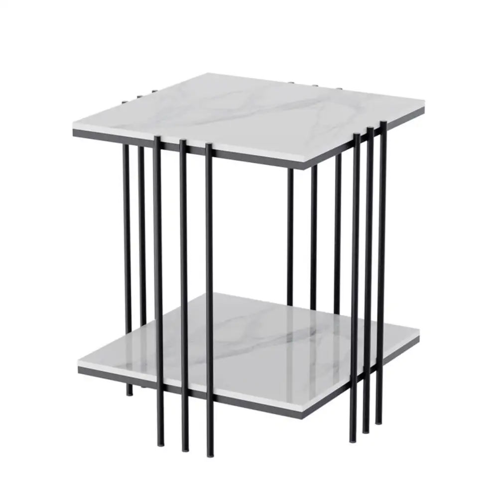 Interior Ave - Milano Black Square Side Table - Furniture > Living Room