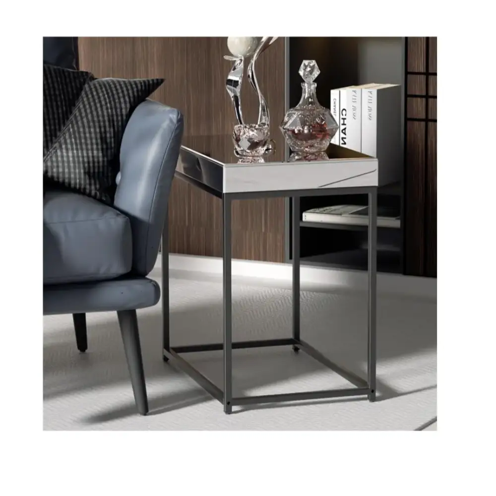 Interior Ave - Monroe Mirror Bedside / Side Table - Furniture > Bedroom > Bedside Tables