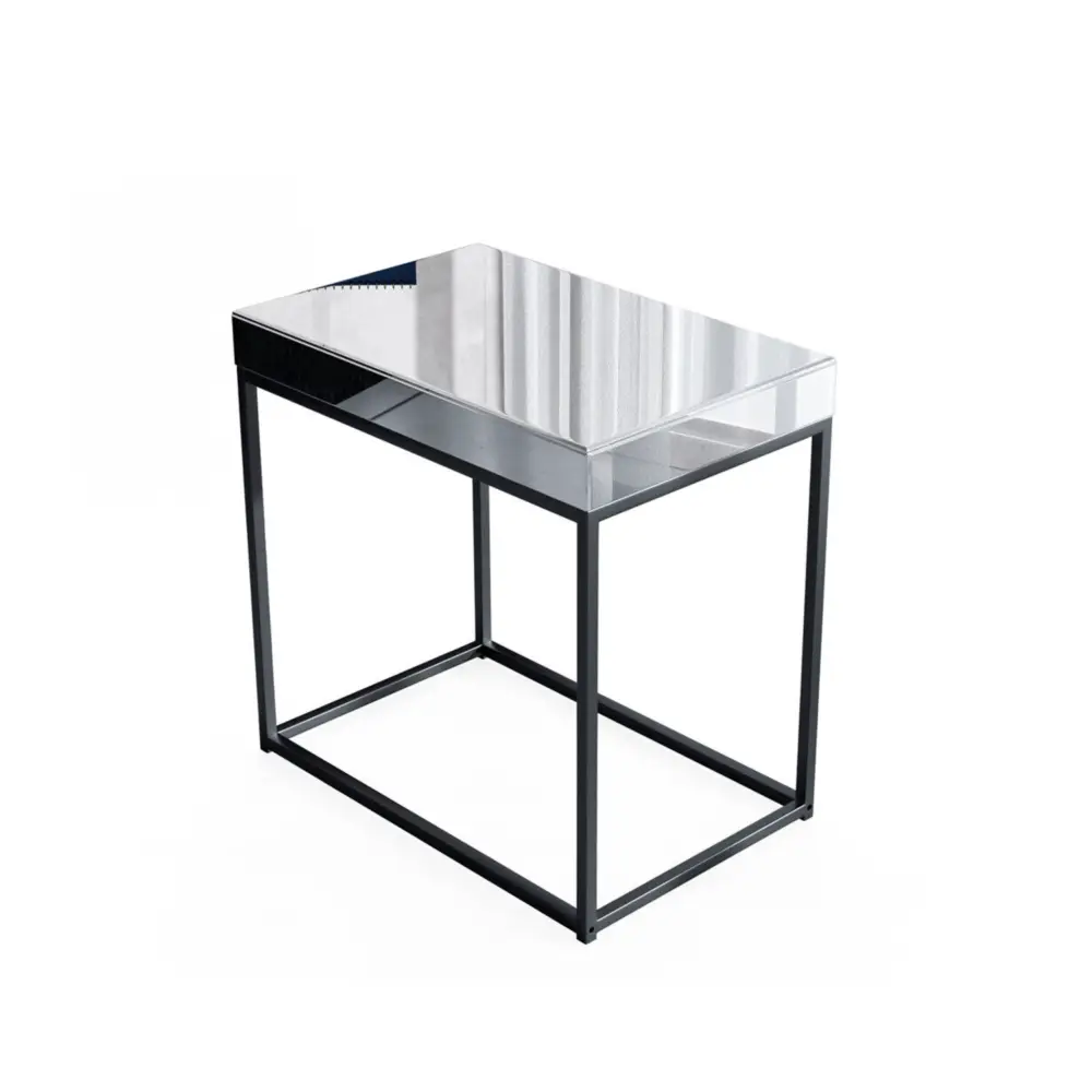 Interior Ave - Monroe Mirror Bedside / Side Table - Furniture > Bedroom > Bedside Tables