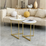 Interior Ave - Nala Gold Nested Side Table Set - Furniture > Living Room