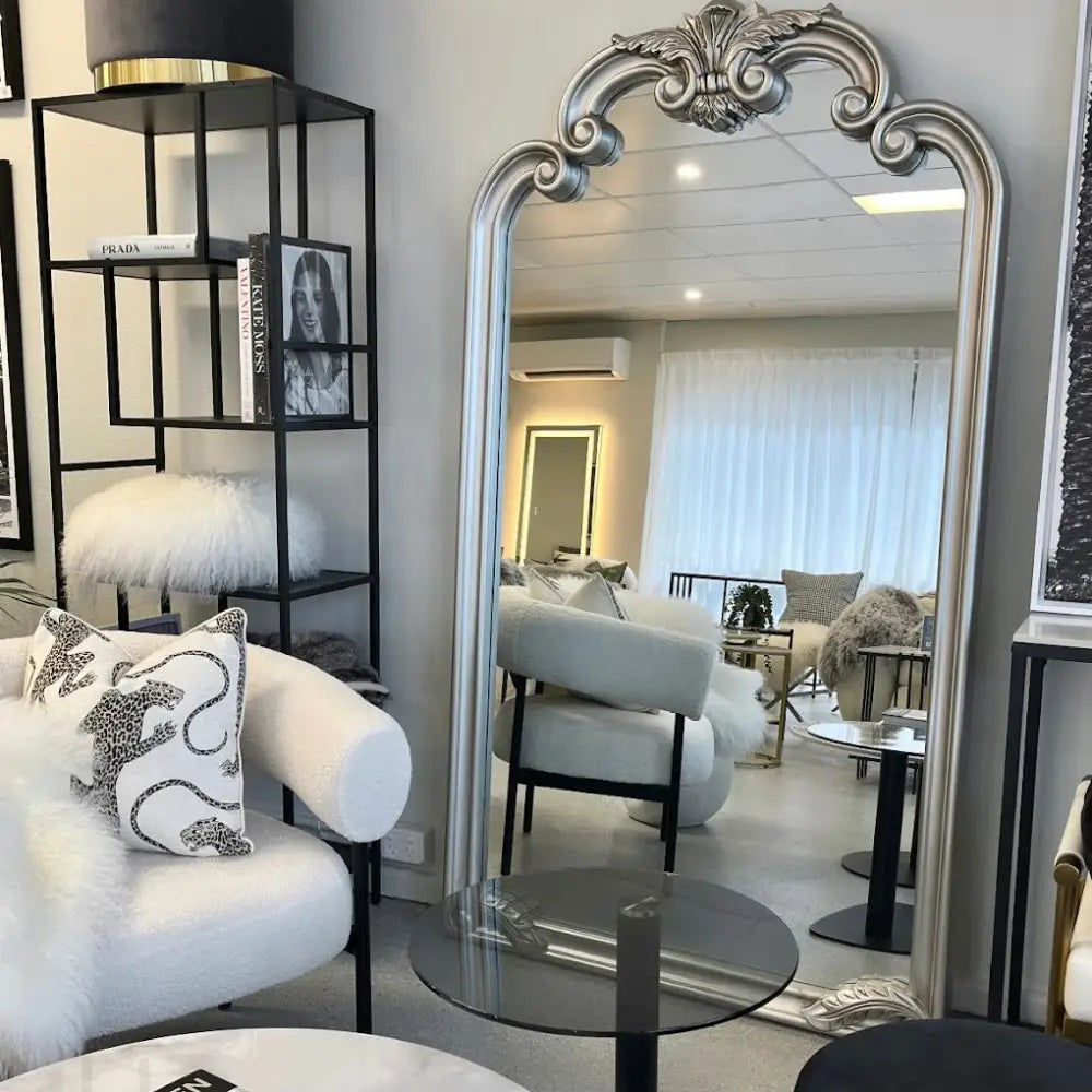 Interior Ave - Palacio Leaner Mirror - Antique Silver - Home & Garden > Decor > Mirrors