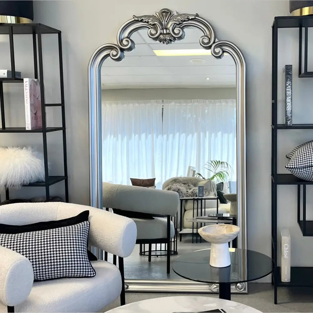 Interior Ave - Palacio Leaner Mirror - Antique Silver - Home & Garden > Decor > Mirrors