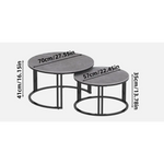 Interior Ave - Premier Nested Coffee Table Set - Grey Stone - Furniture > Living Room > Coffee Tables