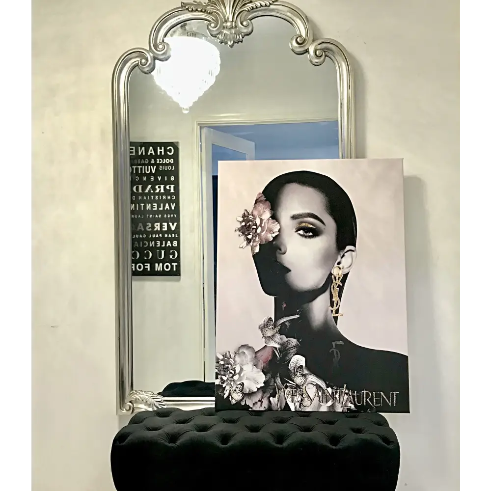 Interior Ave - Saint Fashion - 90cm x 60cm White Framed Artwork - Home & Garden > Wall Art