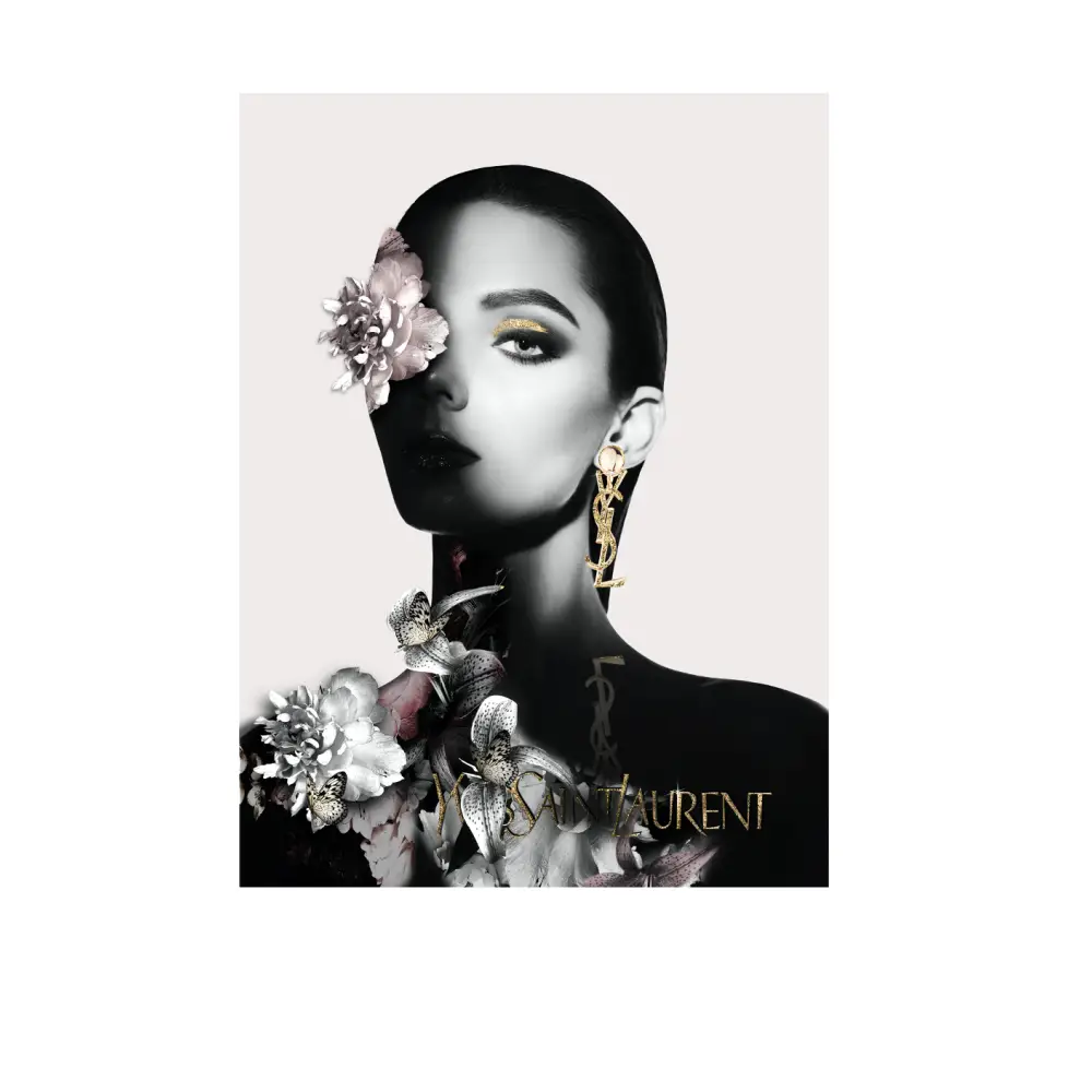 Interior Ave - Saint Fashion - 90cm x 60cm White Framed Artwork - Home & Garden > Wall Art