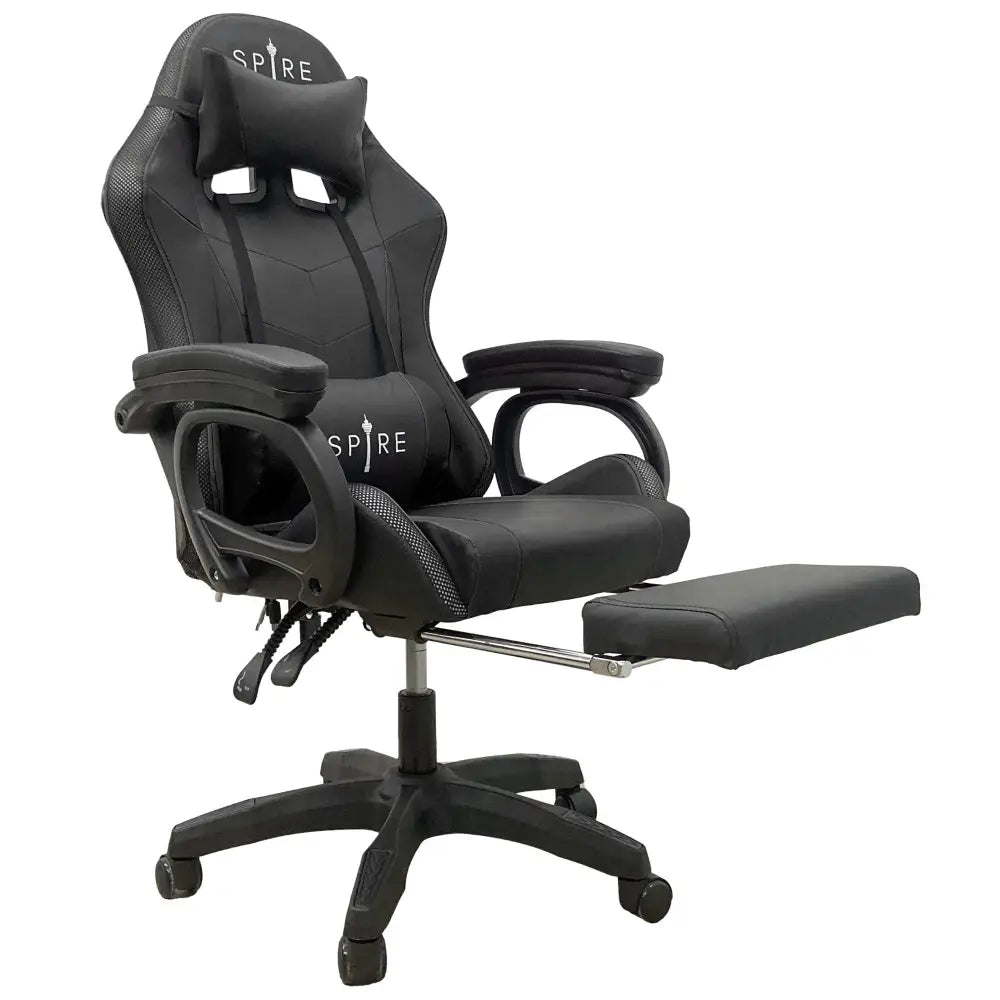 Intex Spire Onyx Led Massage Gaming Chair - Black - Furniture > Bar Stools & Chairs > Massage Chairs