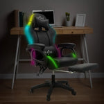 Intex Spire Onyx Led Massage Gaming Chair - Black - Furniture > Bar Stools & Chairs > Massage Chairs