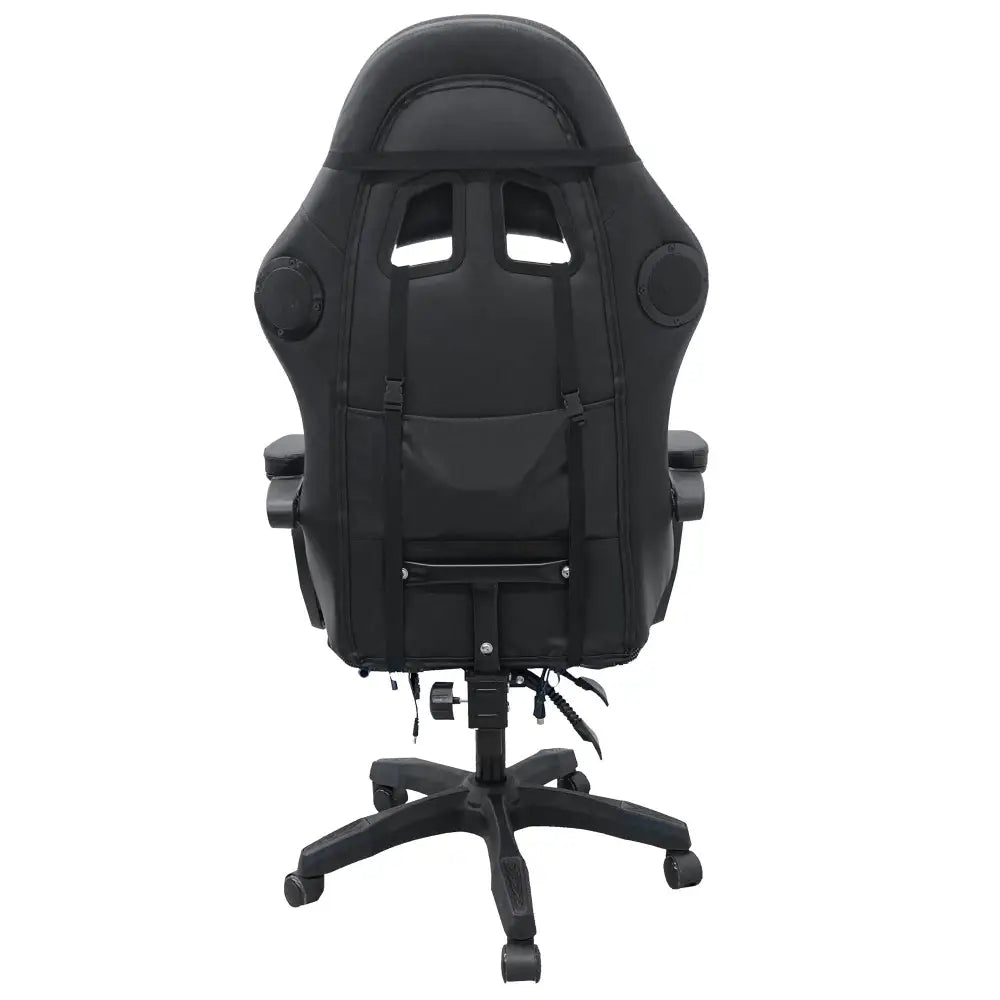 Intex Spire Onyx Led Massage Gaming Chair - Black - Furniture > Bar Stools & Chairs > Massage Chairs