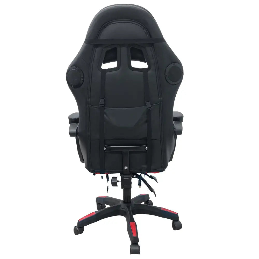 Intex Spire Onyx Led Massage Gaming Chair - Red And Black - Furniture > Bar Stools & Chairs > Massage Chairs
