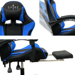 Intex Spire Zinc Blue And Black Adjustable Gaming/office Chair - Furniture > Office > Office & Desk Chairs